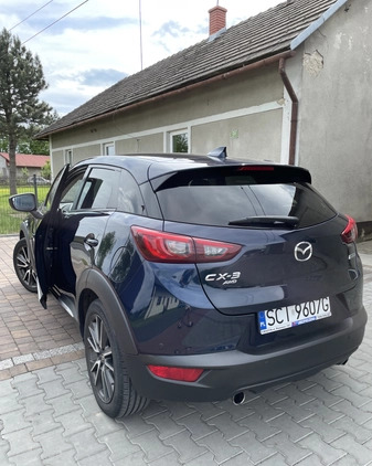 Mazda CX-3 cena 74000 przebieg: 65766, rok produkcji 2016 z Chocz małe 211
